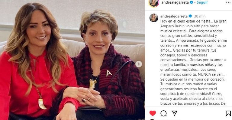 Andrea Legarreta aparece de luto y querida familiar sale en defensa contra Anette Cuburu