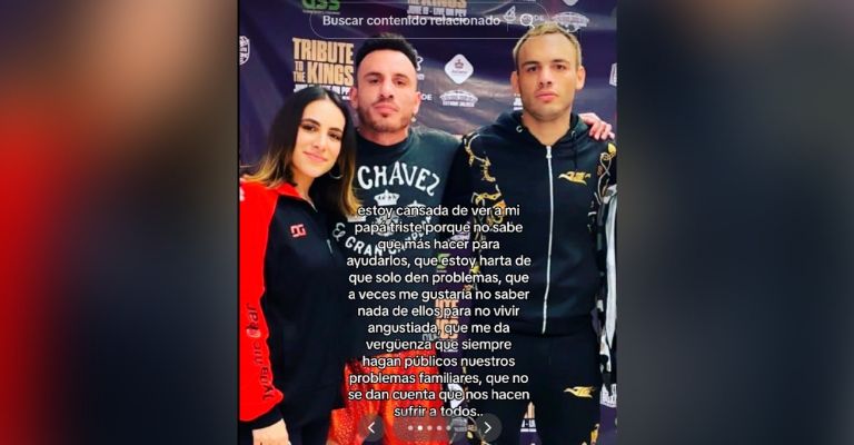 Nicole Chávez habla del arresto de Julio César Chávez Jr y dice que es un estate quieto a sus excesos