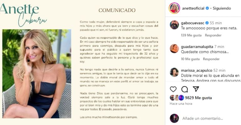 Galilea Montijo traicionaría a Andrea Legarreta y apoyaría a Anette Cuburu tras ataques