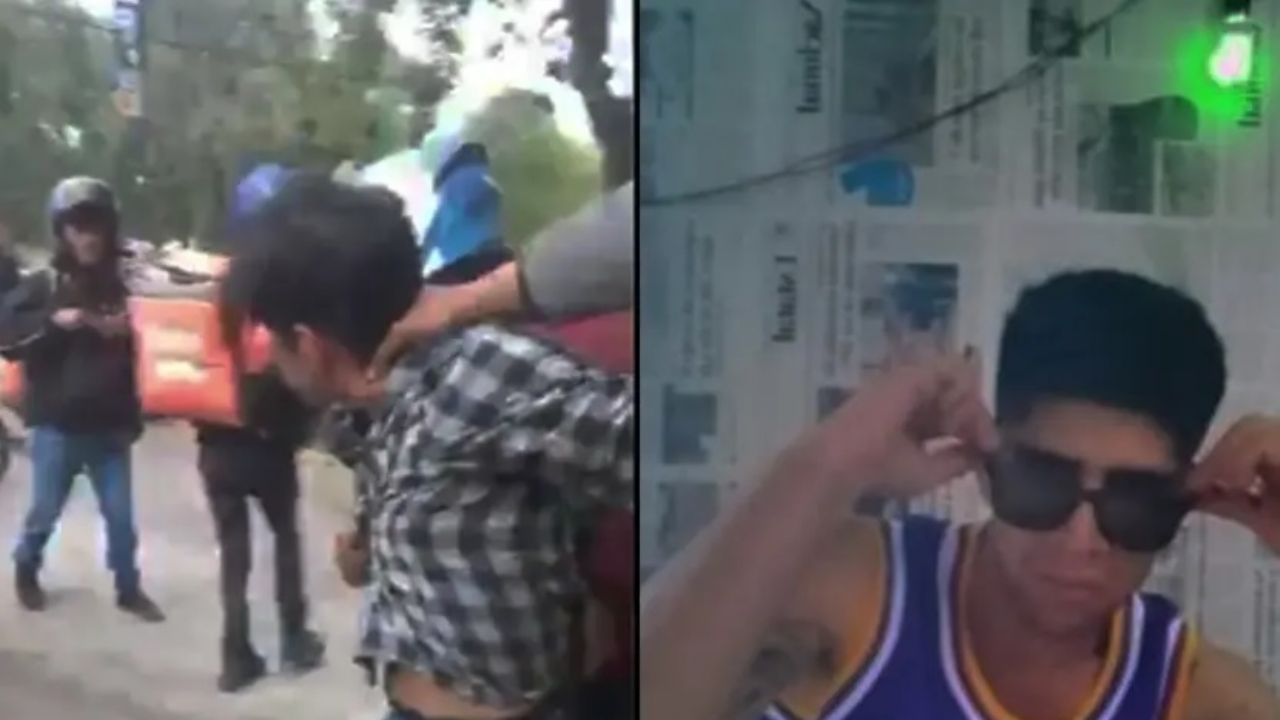 Repartidores de DiDi Food someten a golpes a un presunto estafador en Xalapa, Veracruz 