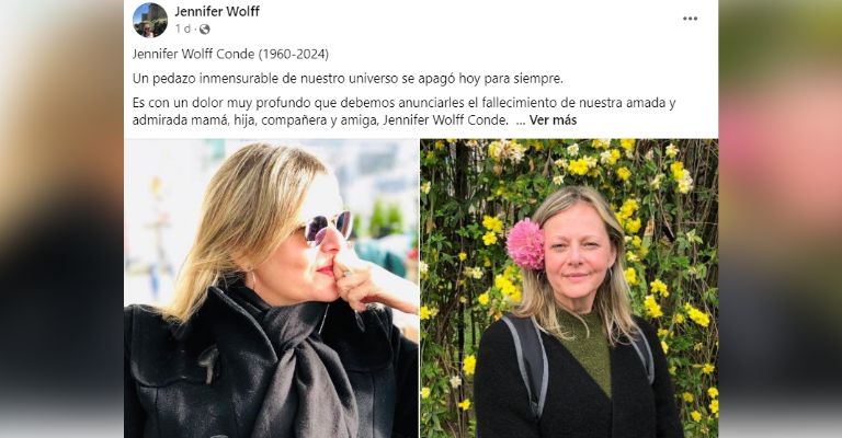 Jennifer Wolf fallece tras una terrible enfermedad incurable