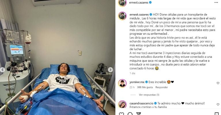 Ernesto Cazares es hospitalizado por este terrible motivo que el atleta de Exatlón México confesó
