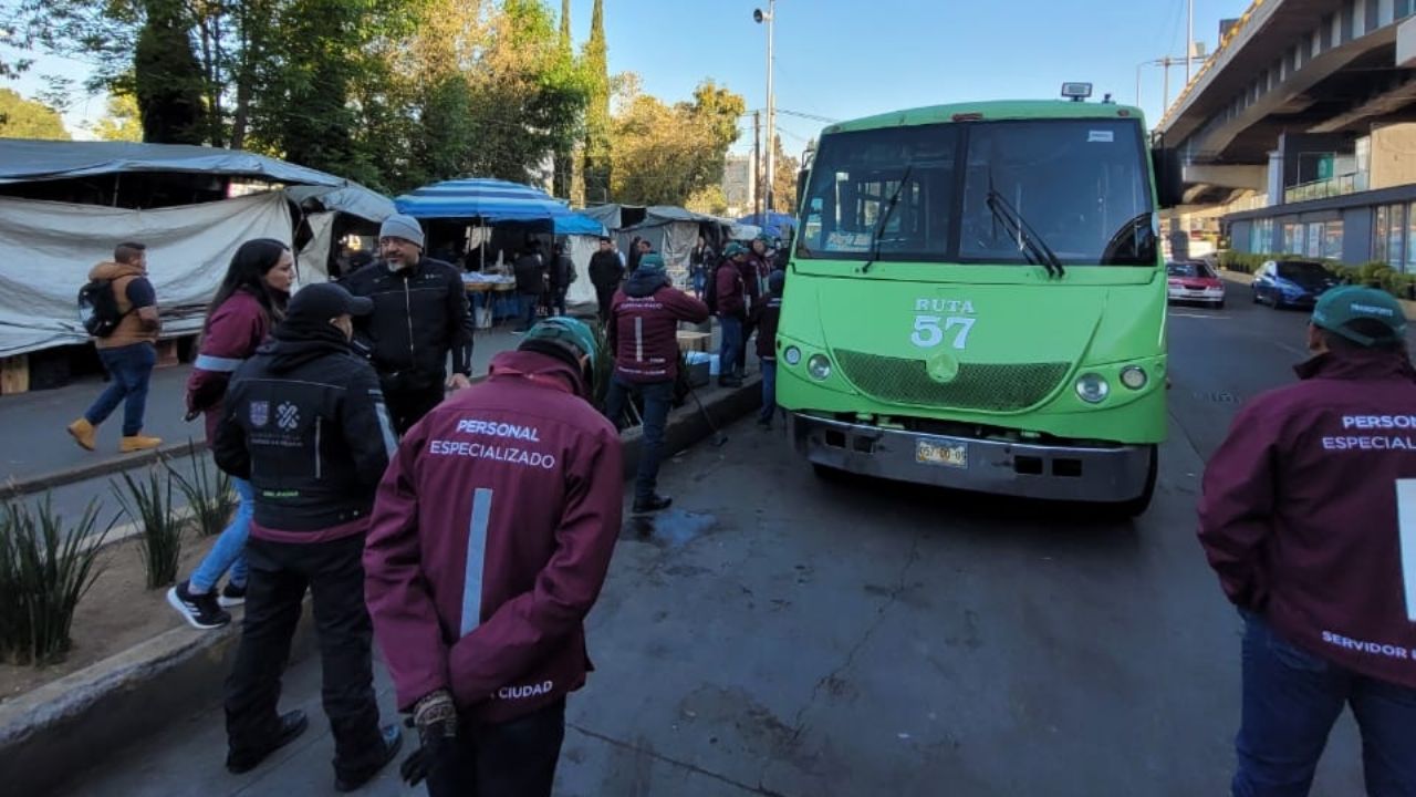 ¿Venganza? Semovi realiza operativo contra la ruta 57; envía unidades al corralón