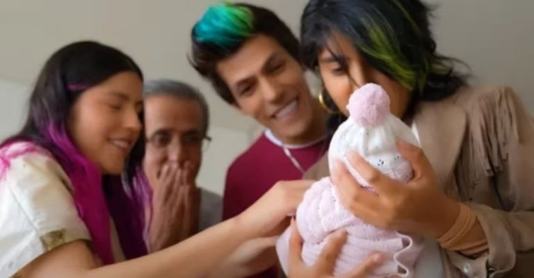 Lesslie Polinesia presenta a su bebé