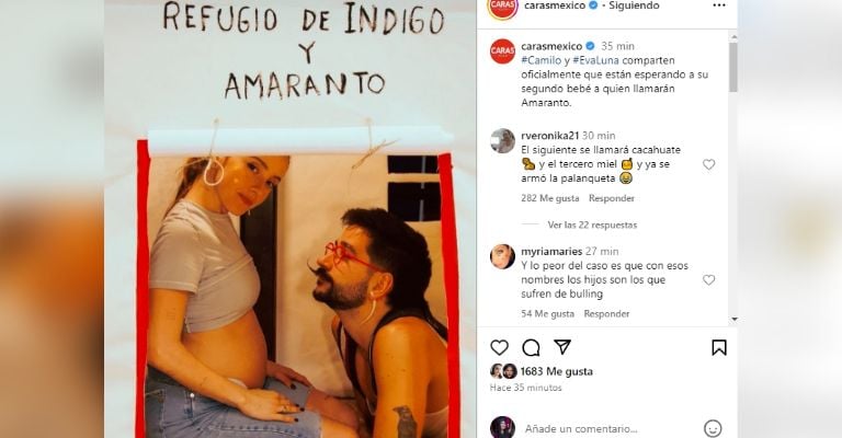 Evaluna y Camilo confirman que esperan a su segundo bebé y dan su nombre