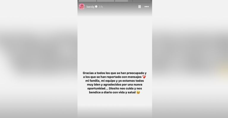 Karol G habla de su incidente aéreo y deja impactante mensaje