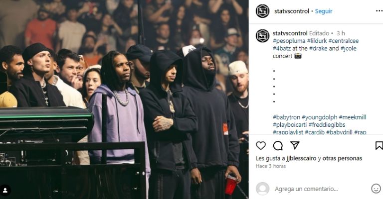 Invitados especiales en el concierto de Drake