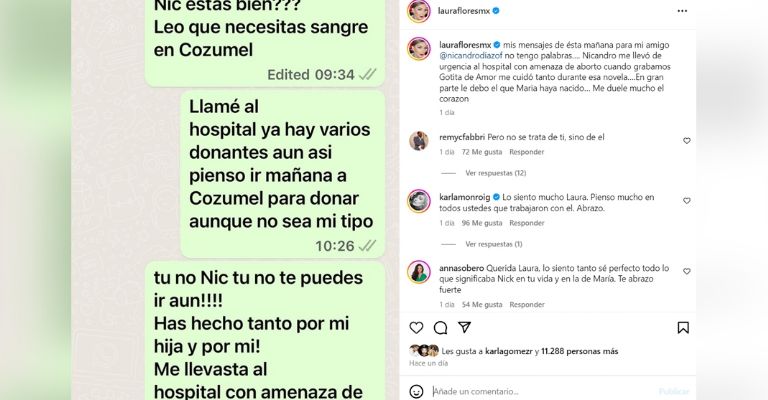 Laura Flores expone última conversación con Nicandro Díaz antes de su muerte