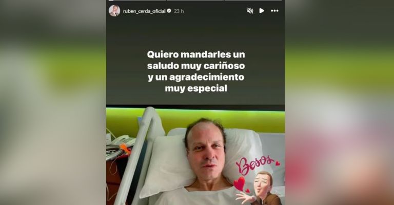 Ruben Cerda es hospitalizado de emergencia