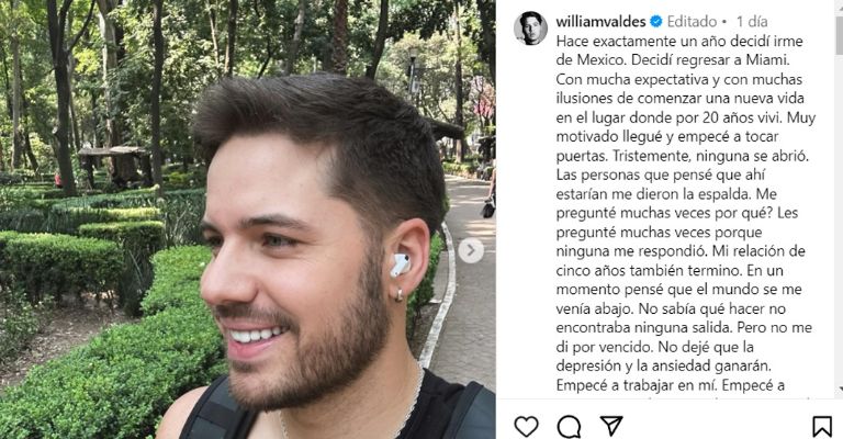 Tras abandonar TV Azteca y México, William Valdés regresa a México ¿con Televisa?