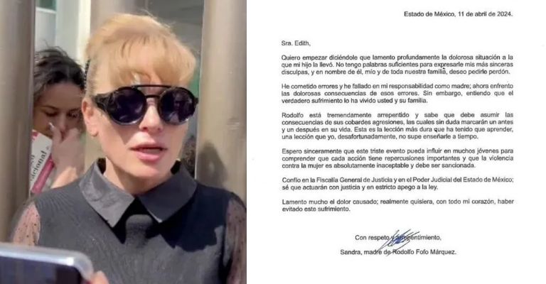 Edith, víctima de Fofo Márquez, refuta la carta de la madre del influencer