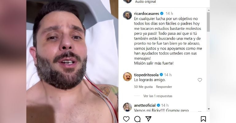 Ricardo Casares regresa al hospital tras sufrir infarto