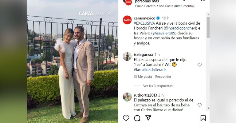 Horacio Pancheri e Isa Valero se casan por lo civil así fue la ceremonia del actor de Televisa