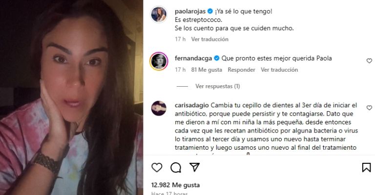 Paola Rojas contó su experiencia para que sus seguidores tomen precauciones