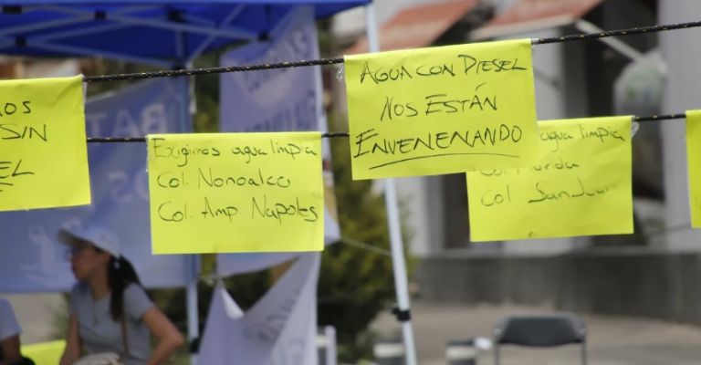 Vecinos protestaron por la contaminación y exigieron saneamiento 