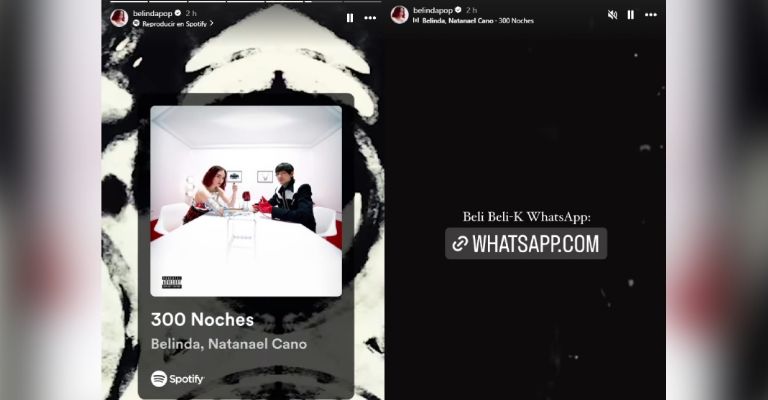 Belinda así reaccionaría a la ruptura de Cazzu y Christian Nodal