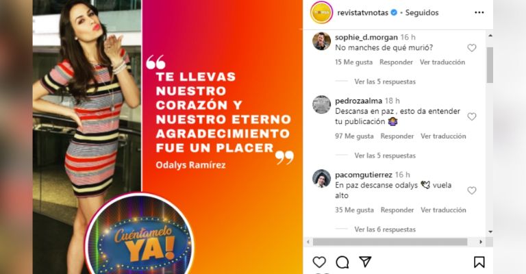 Fans de Odalys Ramírez temen lo peor por mensaje de despedida en Cuéntamelo Ya!