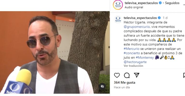 Héctor Ugarte da una trágica noticia sobre el delicado estado de salud de su padre