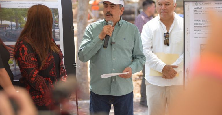 Javier Lamarque supervisa avances de proyecto en la colonia Chapultepec