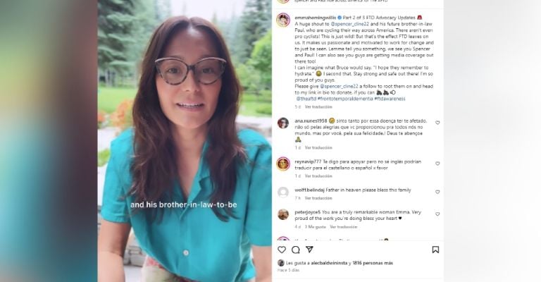 Emma Heiming da triste noticia de Bruce Willis tras retiro de Hollywood por demencia frontotemporal