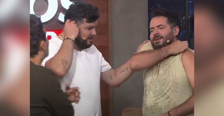 Raúl Araiza da tremenda cachetada a José Eduardo Derbez en Miembros Al Aire