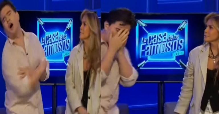 Sabine Moussier da bofetadón a Pablo Chagra al aire en Televisa