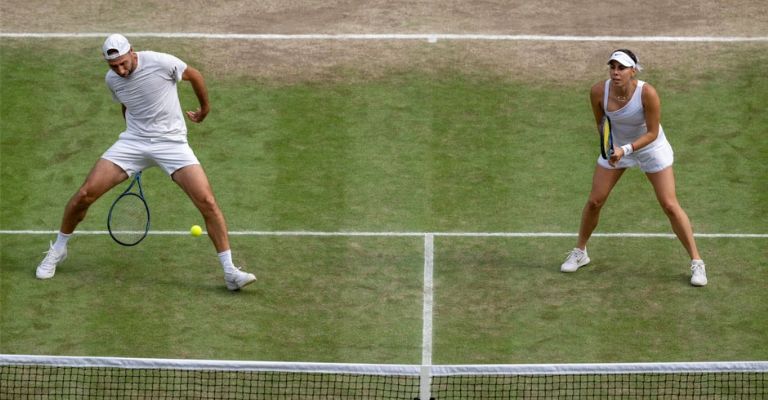 Ambos tenistas brindaron un buen encuentro