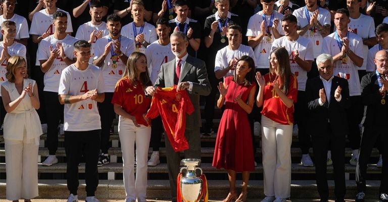 El Rey Felipe VI recibió a los campeones de Europa