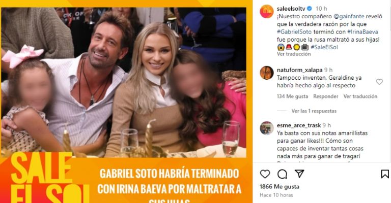 Irina Baeva y Gabriel Soto terminarían por maltratos a las hijas del actor de Televisa