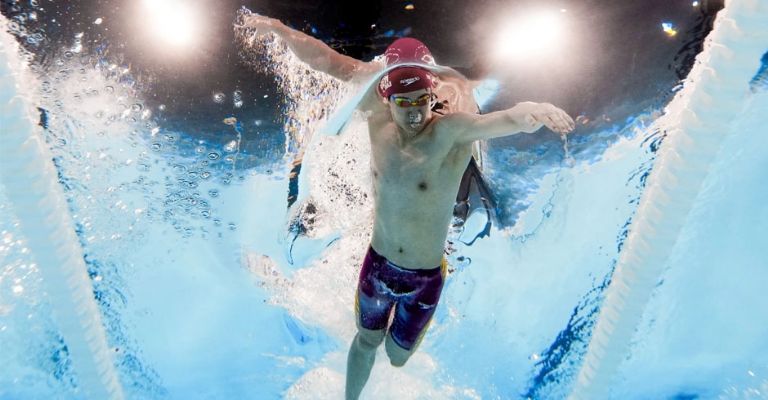 El chino dominó la prueba de principio a fin