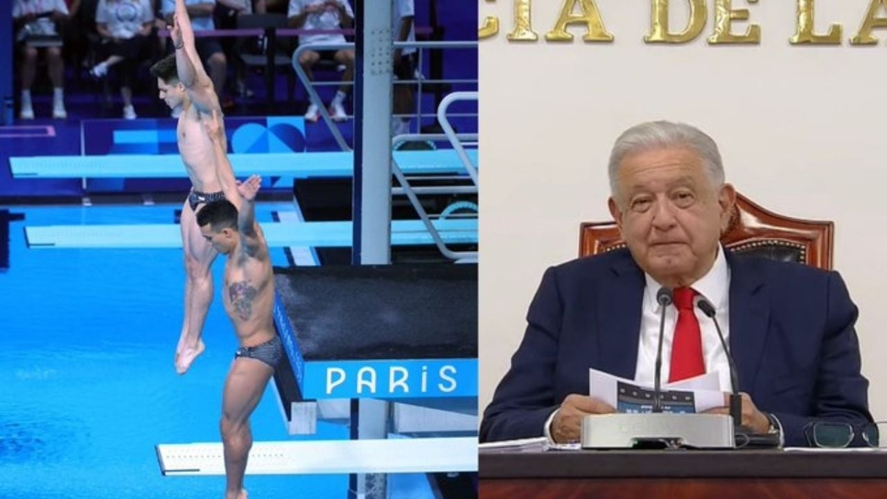 AMLO felicita a Osmar Olvera y Juan Celaya por ganar Plata en París 2024