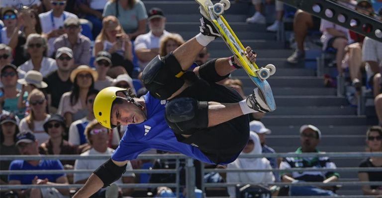 El veterano skater disfruta cada acrobacia