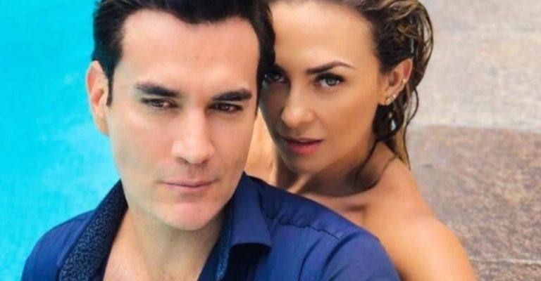 Aracely Arámbula y David Zepeda se dan tremendo beso en la alfombra roja