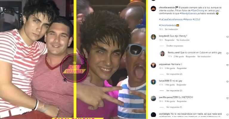 Filtran imagen de Sian Chiogn en bar gay