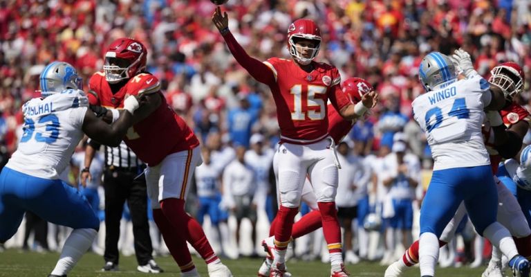 Mahomes guarda muy pocos recuerdos del duelo ante Lions