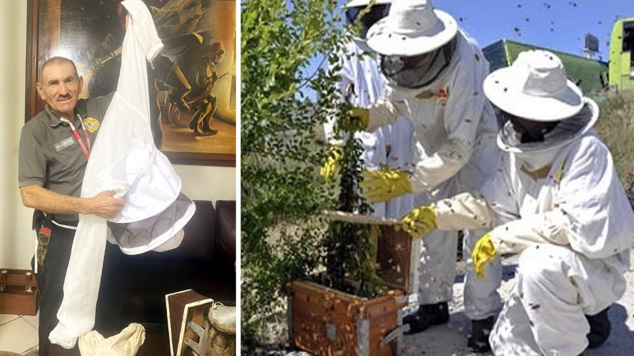 Bomberos de Huatabampo reciben equipo para el manejo de abejas