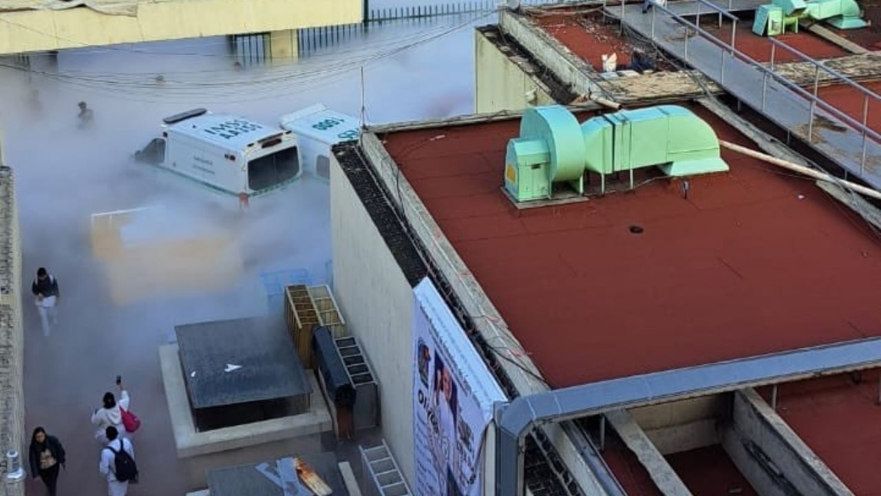 FUERTE VIDEO: Explota tanque de oxígeno en IMSS Santa Mónica de Tlalnepantla, Edomex