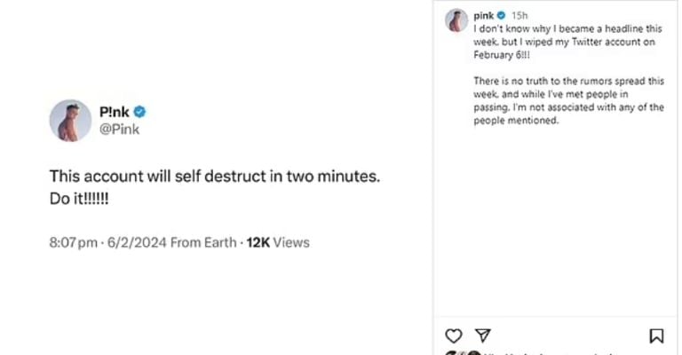 Pink enfrenta acusaciones de complicidad con Sean Diddy Combs y así responde