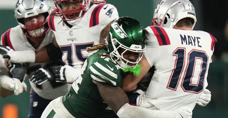 Maye jugó unos minutos ante los Jets, en la Semana 3