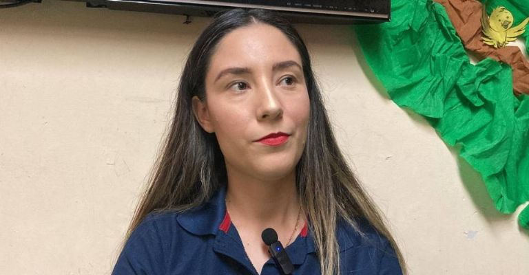 Gabriela Durán, encargada de la Biblioteca Pública Municipal Jesús Corral Ruiz