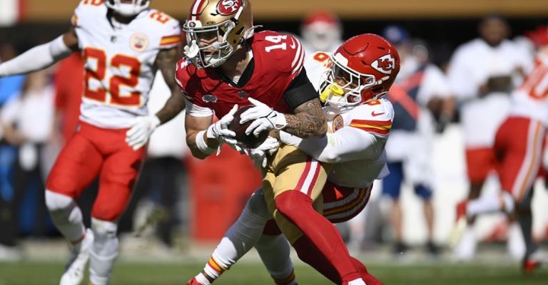 Los Niners recibieron una desconocida por parte de los Chiefs