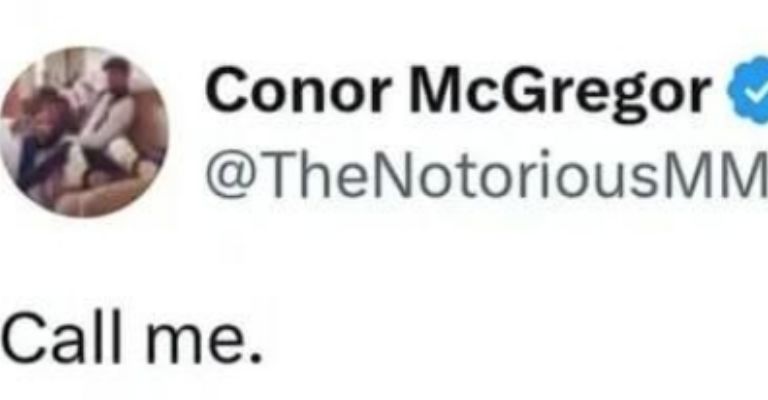 La publicación que borró Conor McGregor