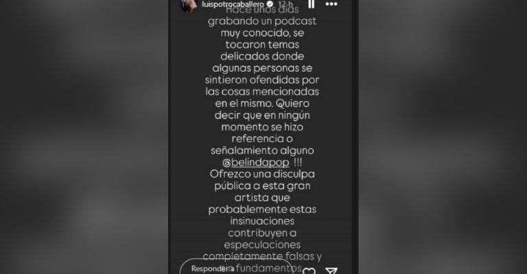 El Potro le ofrece disculpas a Belinda tras decirse que la llamó ninfómana