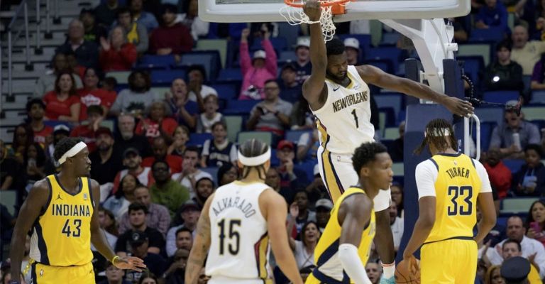 Zion tuvo una gran jornada ante los Pacers