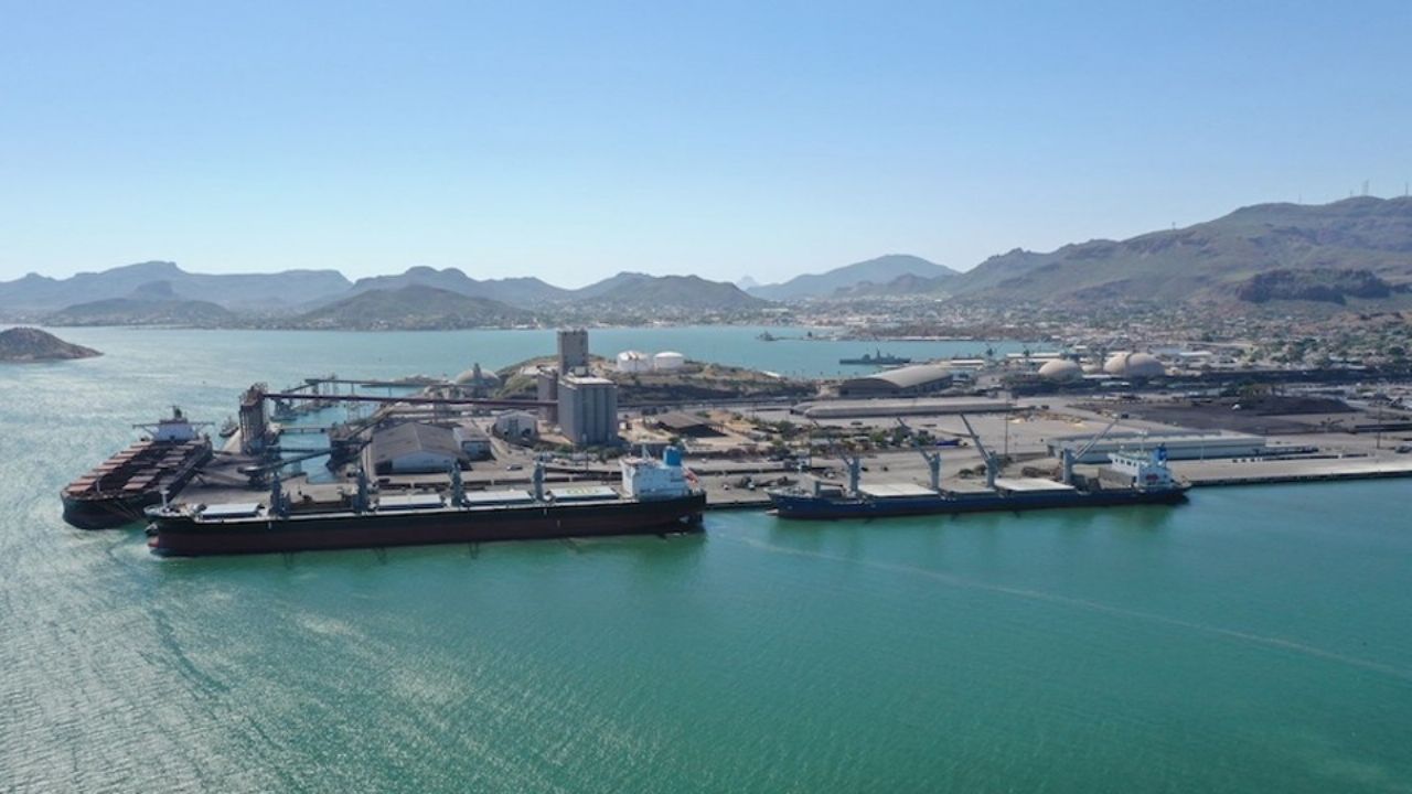 Puerto de Guaymas tiene importante crecimiento en exportación de minerales y granos
