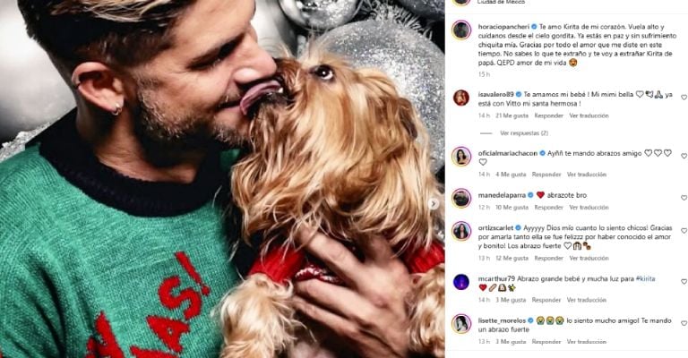 Horacio Pancheri de luto por la triste muerte de su 'hija' Kirita