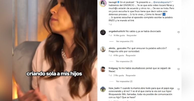 Laura G da dura noticia del divorcio y revela que se separó tras infidelidad