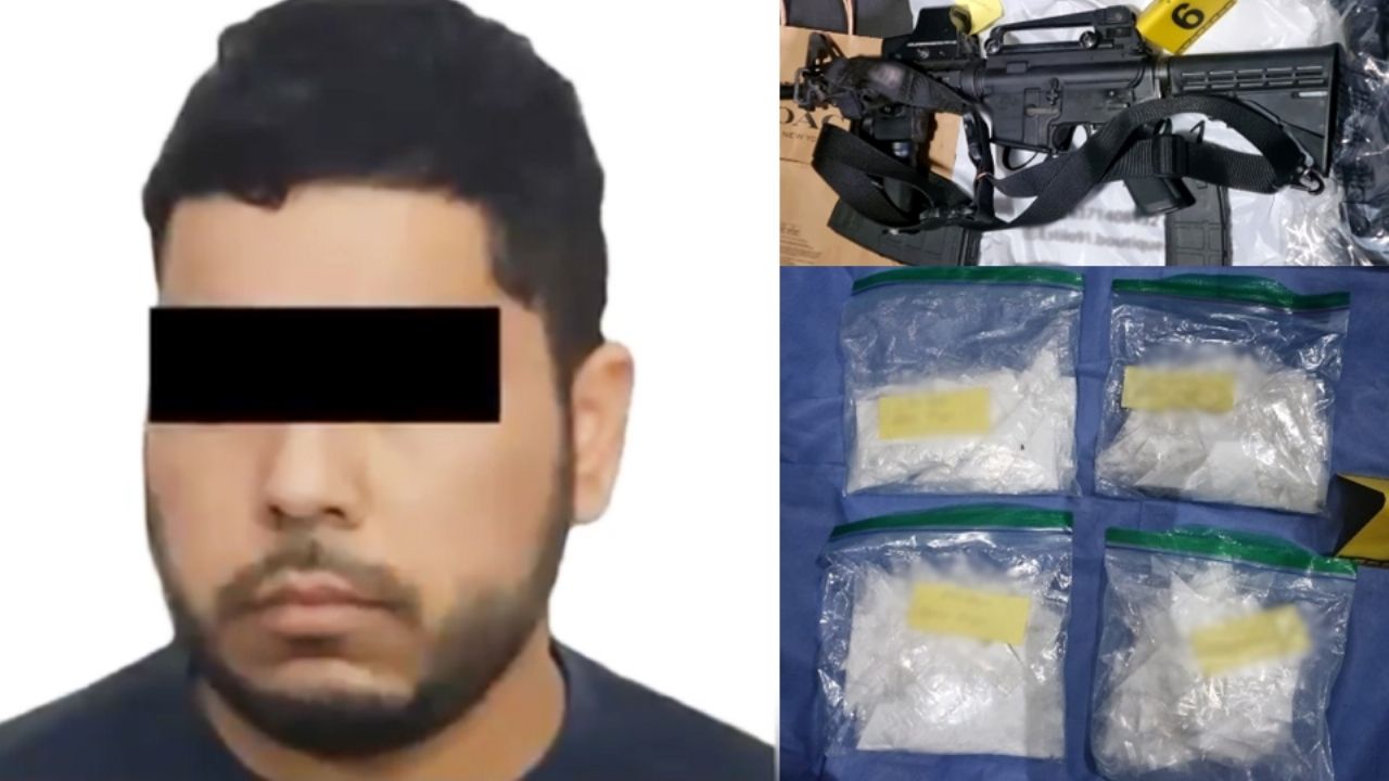 Capturan a miembro del crimen organizado en Caborca; le aseguran armamento y narcóticos