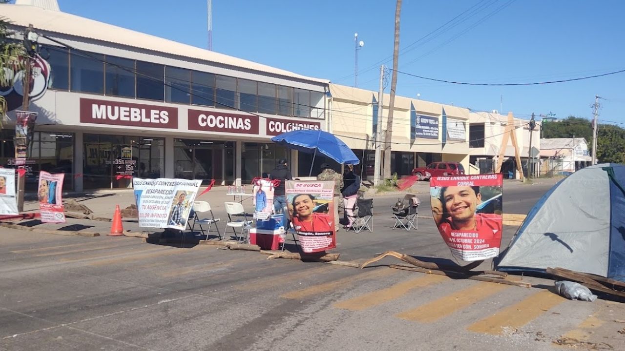 Ciudad Obregón: La protesta por Jesús Enrique se mantiene por quinto día consecutivo