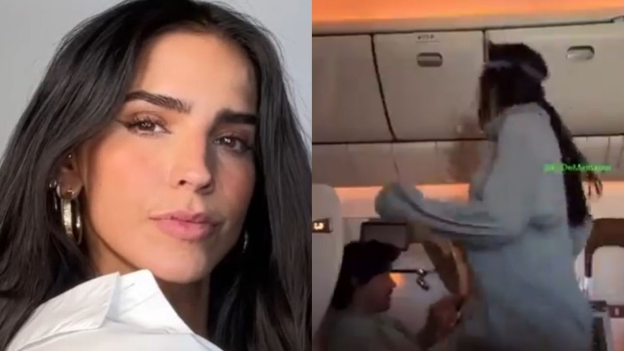 Bárbara de Regil se pone a hacer ejercicio en pleno vuelo y destrozan: “Señora ridícula”